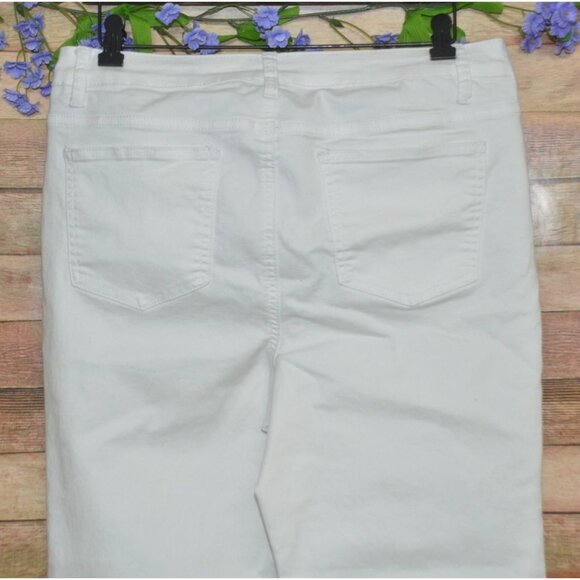 Needle & Cloth Ladies White Denim Jeans Size 14 Slim Boot-Cut Stretch Casual - Picture 5 of 9